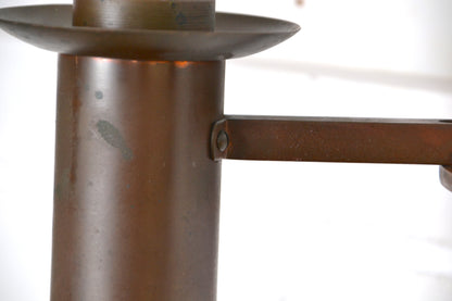 Art Deco / Decorative Arts copper banded wall sconce 1920s *Rare