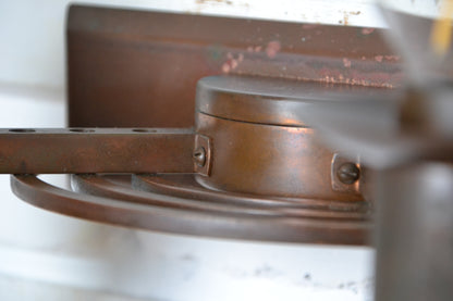 Art Deco / Decorative Arts copper banded wall sconce 1920s *Rare