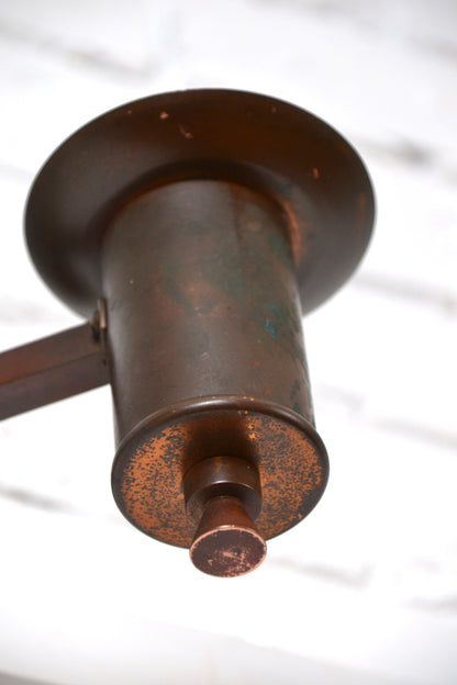 Art Deco / Decorative Arts copper banded wall sconce 1920s *Rare