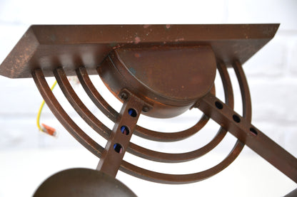 Art Deco / Decorative Arts copper banded wall sconce 1920s *Rare