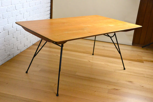 Mid century modern steel rod table - Meadmore / Hirst style