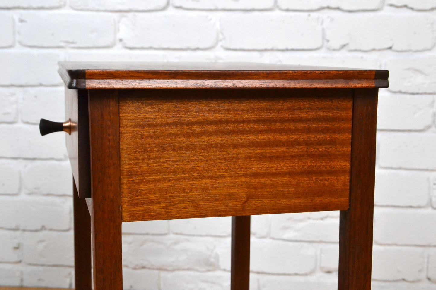 Mid century Mahogany & Rosewood bedside table / drawer by Vanson Sweden