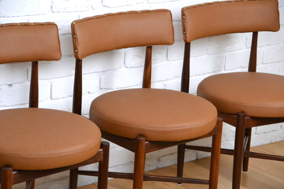 Mid century dining chairs Victor Wilkins for G-Plan England Rosewood & Teak / new upholstery