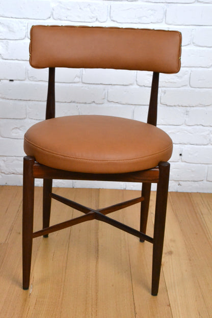 Mid century dining chairs Victor Wilkins for G-Plan England Rosewood & Teak / new upholstery