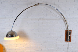 Vintage Italian space aged Arc wall lamp - Gofferdo Reggiani