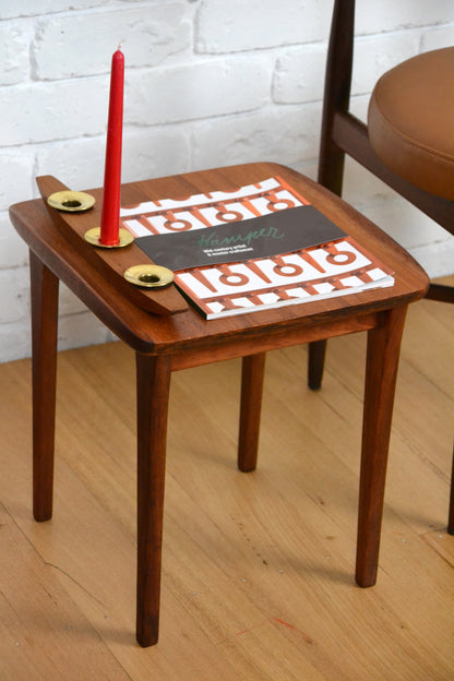 Vintage Teak side table- restored