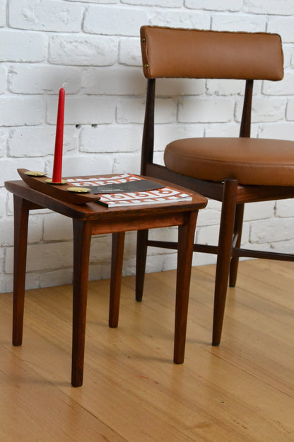 Vintage Teak side table- restored