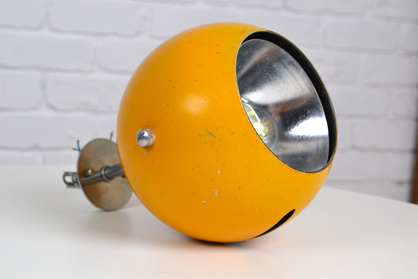 Danish Space aged eyeball wall lamp / Ejner Graae & Henning Helger / Louis Poulsen