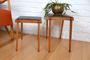 Australian Mid century nesting / coffee tables - restored QLD Maple