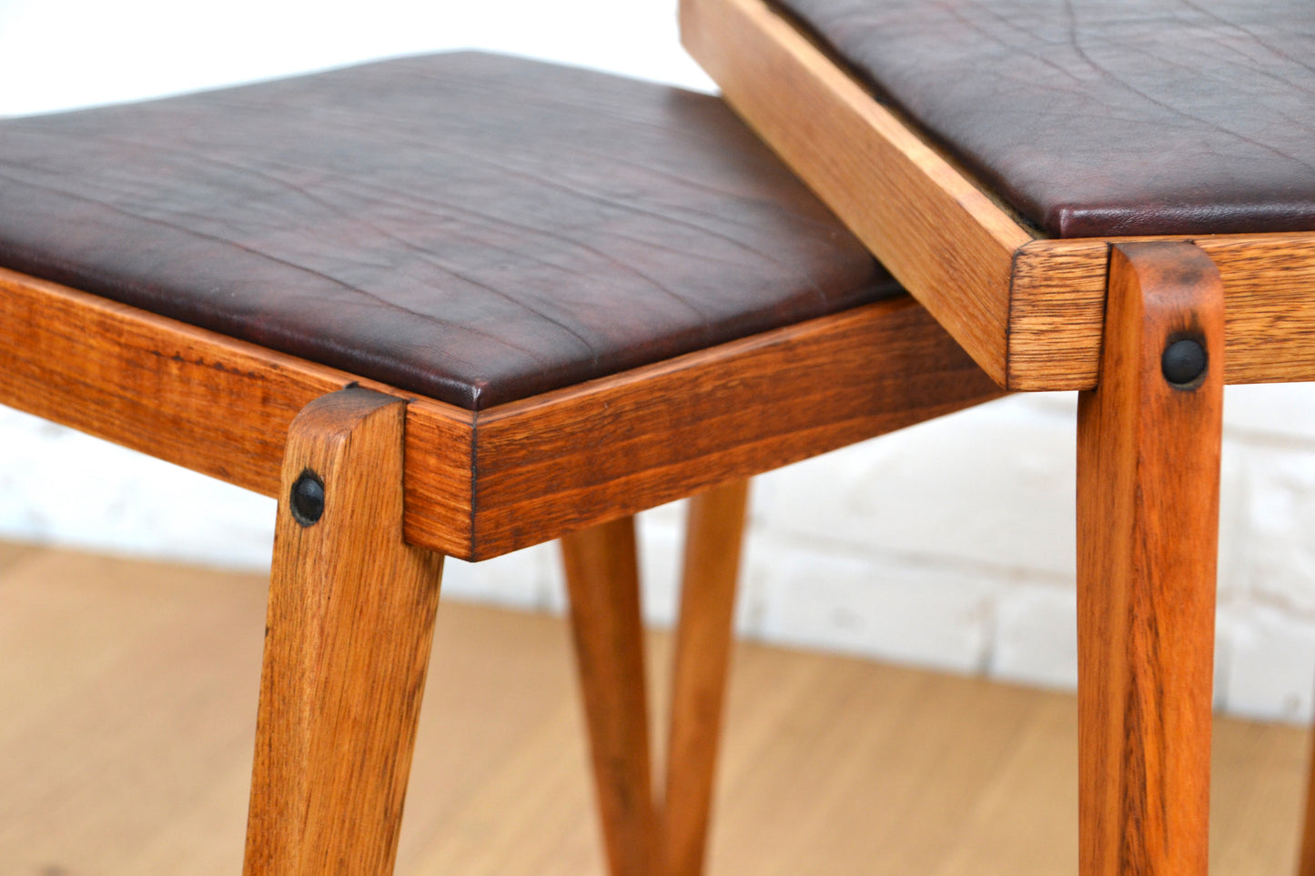 Australian Mid century nesting / coffee tables - restored QLD Maple