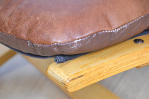Vintage Westnofa Siesta Relling style leather armchair