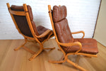 Load image into Gallery viewer, Vintage Westnofa Siesta Relling style leather armchair

