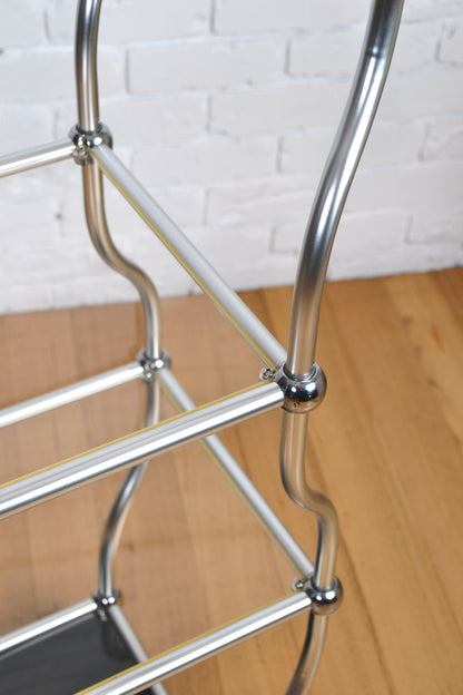 Vintage Dancing shelf / wiggly shelf 1.5 meters (silver)