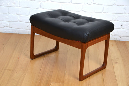 Vintage Gerald Easten sleigh base foot stool