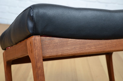 Vintage Gerald Easten sleigh base foot stool