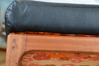 Vintage Gerald Easten sleigh base foot stool