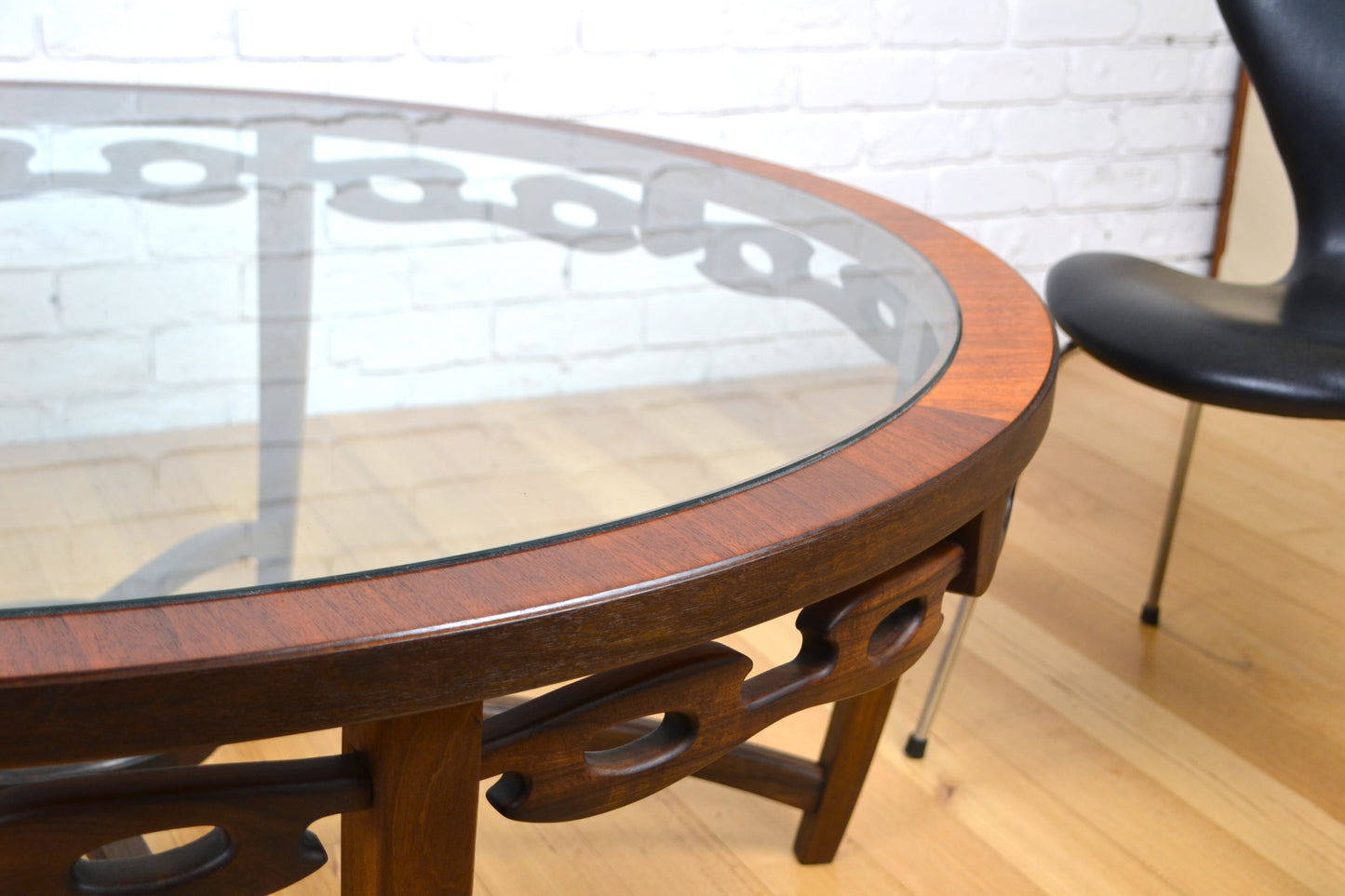 Australian Colossal Mid Century Glass / Blackwood & Teak by Dario Zoureff