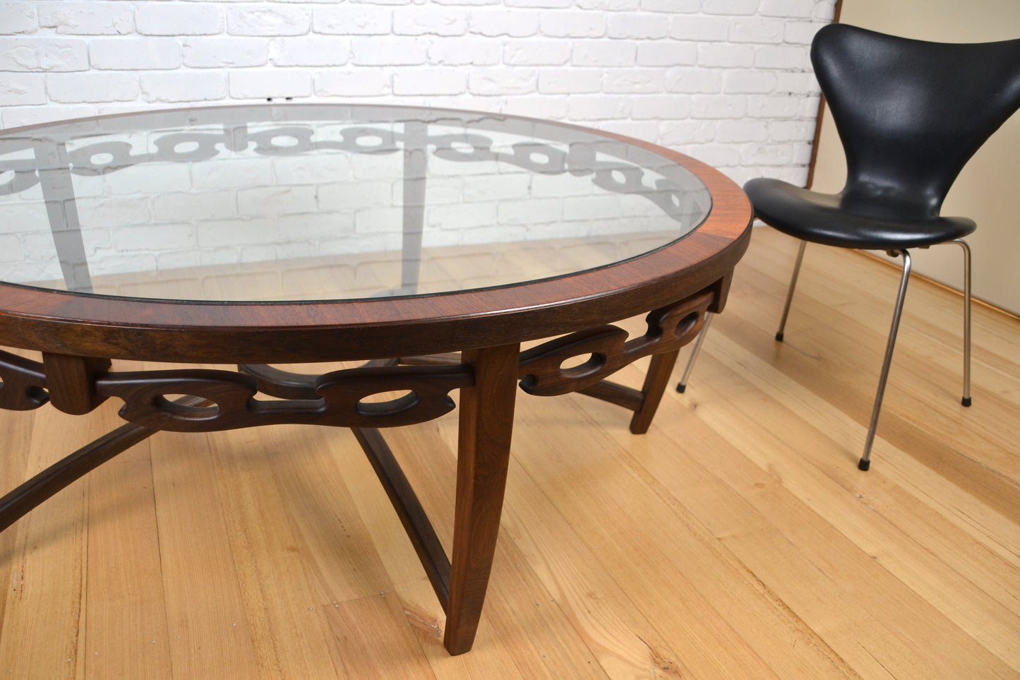 Australian Colossal Mid Century Glass / Blackwood & Teak by Dario Zoureff