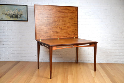Vintage Fler flip-top extension dining table - fully restored Maple