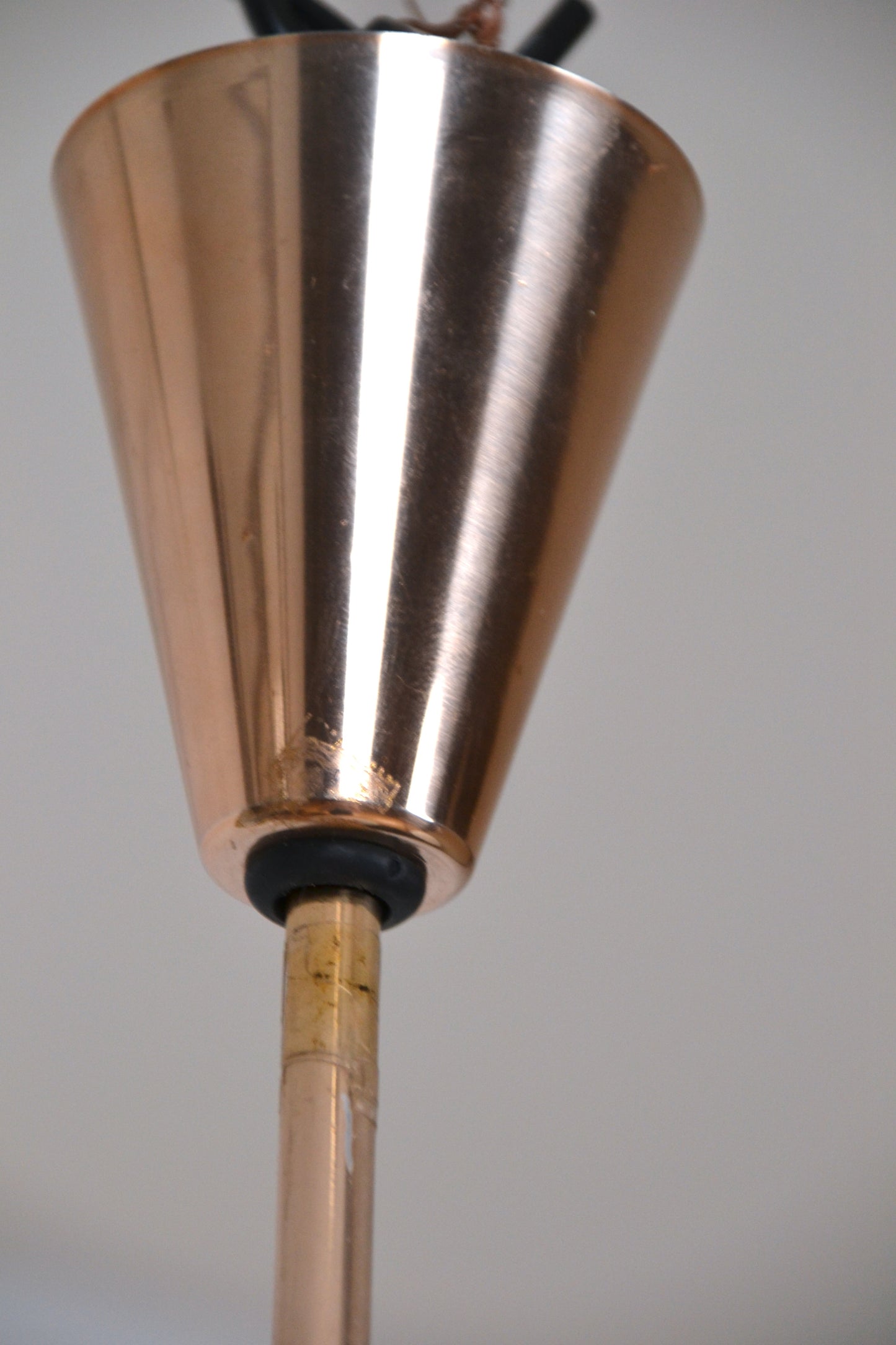 Mid century UFO glass pendant- excellent condition