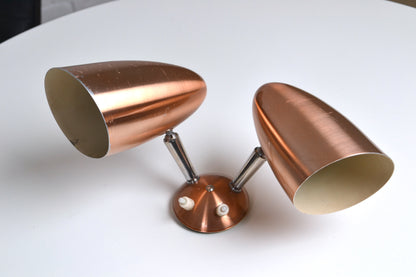 Mid century copper Double wall sconce- Daydream Australia