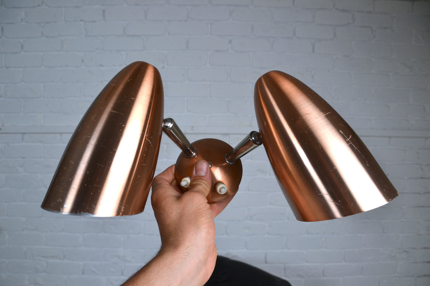 Mid century copper Double wall sconce- Daydream Australia