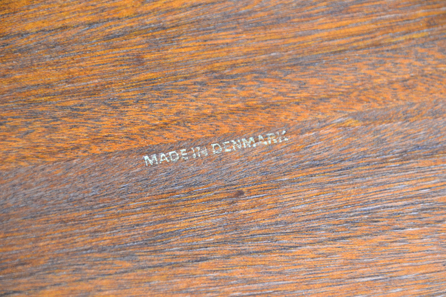 Mid century Teak round drinks tray- square