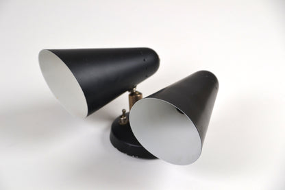 Mid century double wall sconce by BECO- Don Brown Evans & Co