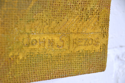Large modern textured oil painting - John S Trezos
