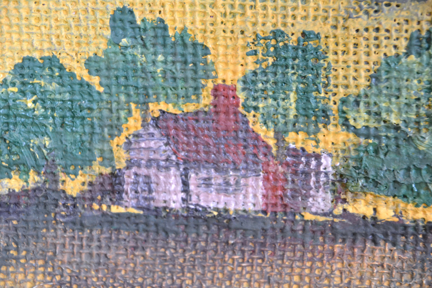 Large modern textured oil painting - John S Trezos