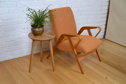 Modern design Beech wood stool / side table
