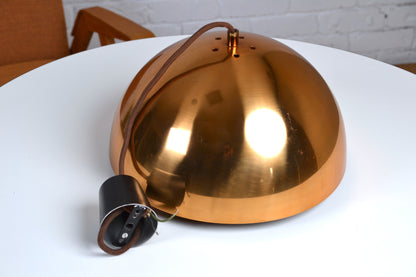 Vintage Danish layered copper pendant light