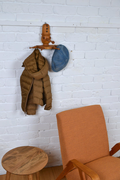 Vintage Danish hat-coat rack / kitchen storage 'Pinoccio'