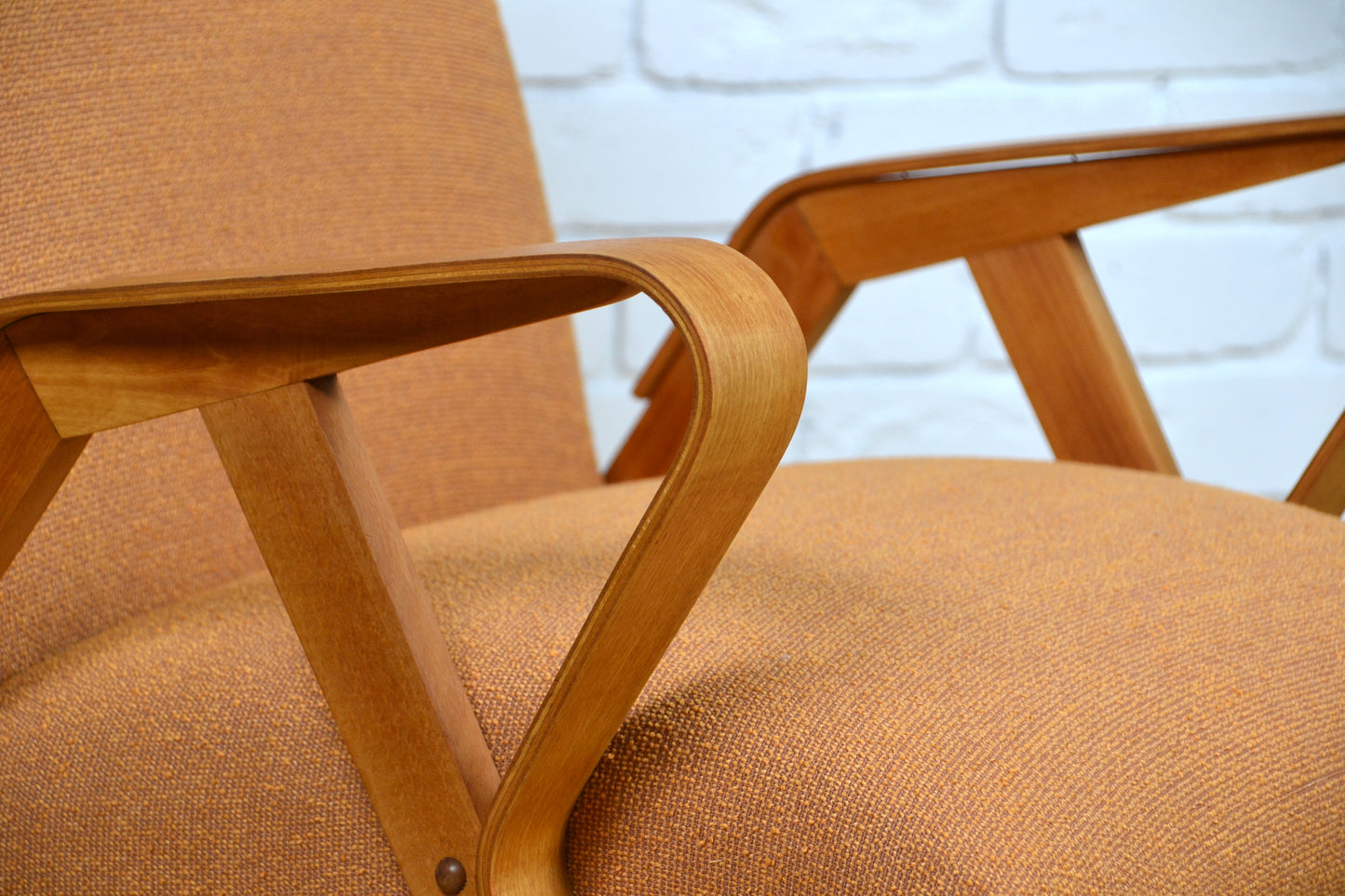 Vintage Czech armchair by Tatra / Frantisek Jirak - fully restored in pure wool