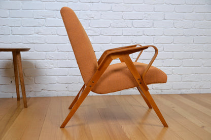 Vintage Czech armchair by Tatra / Frantisek Jirak - fully restored in pure wool