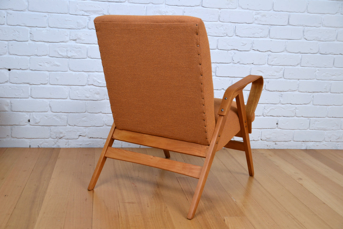 Vintage Czech armchair by Tatra / Frantisek Jirak - fully restored in pure wool