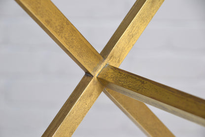 Art Deco / Vintage brass & glass side table