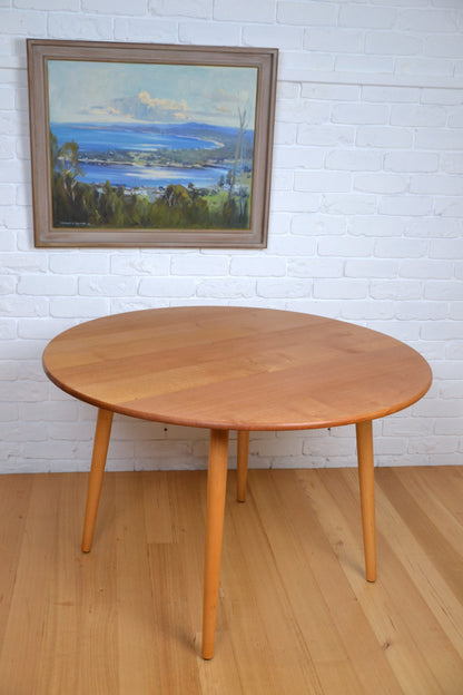 Vintage dining table - fully restored solid hardwood -
