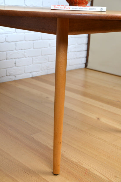Vintage dining table - fully restored solid hardwood -