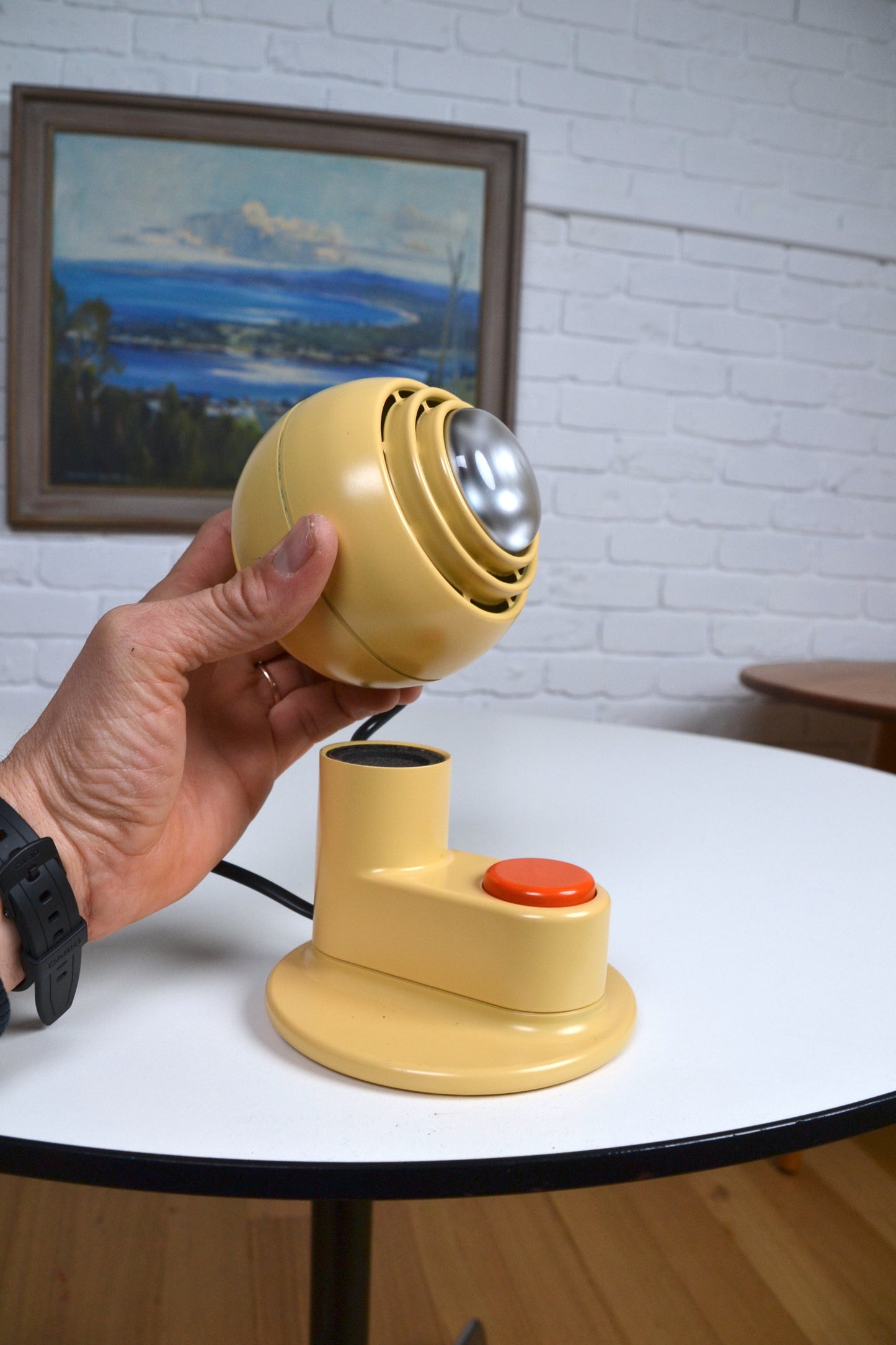 Rare* Vintage Space aged German eyeball table lamp OSRAM Concentra Agilo