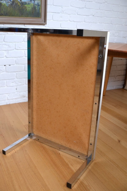 Vintage coffee table with chrome legs