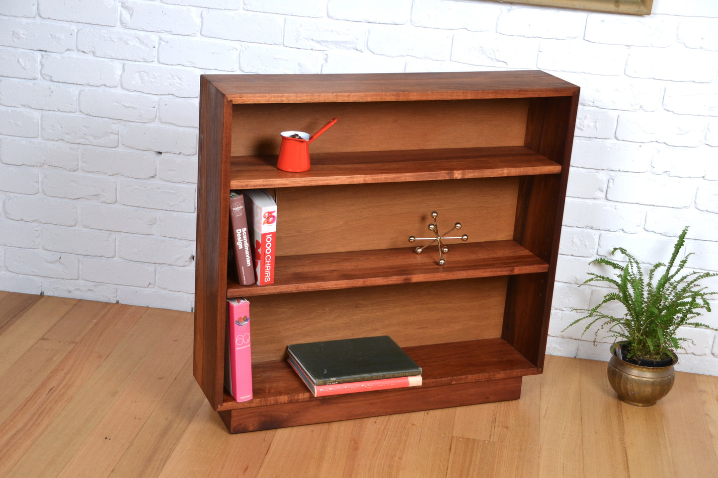 Exceptional - Vintage Australian solid Blackwood bookcase / shelf - restored