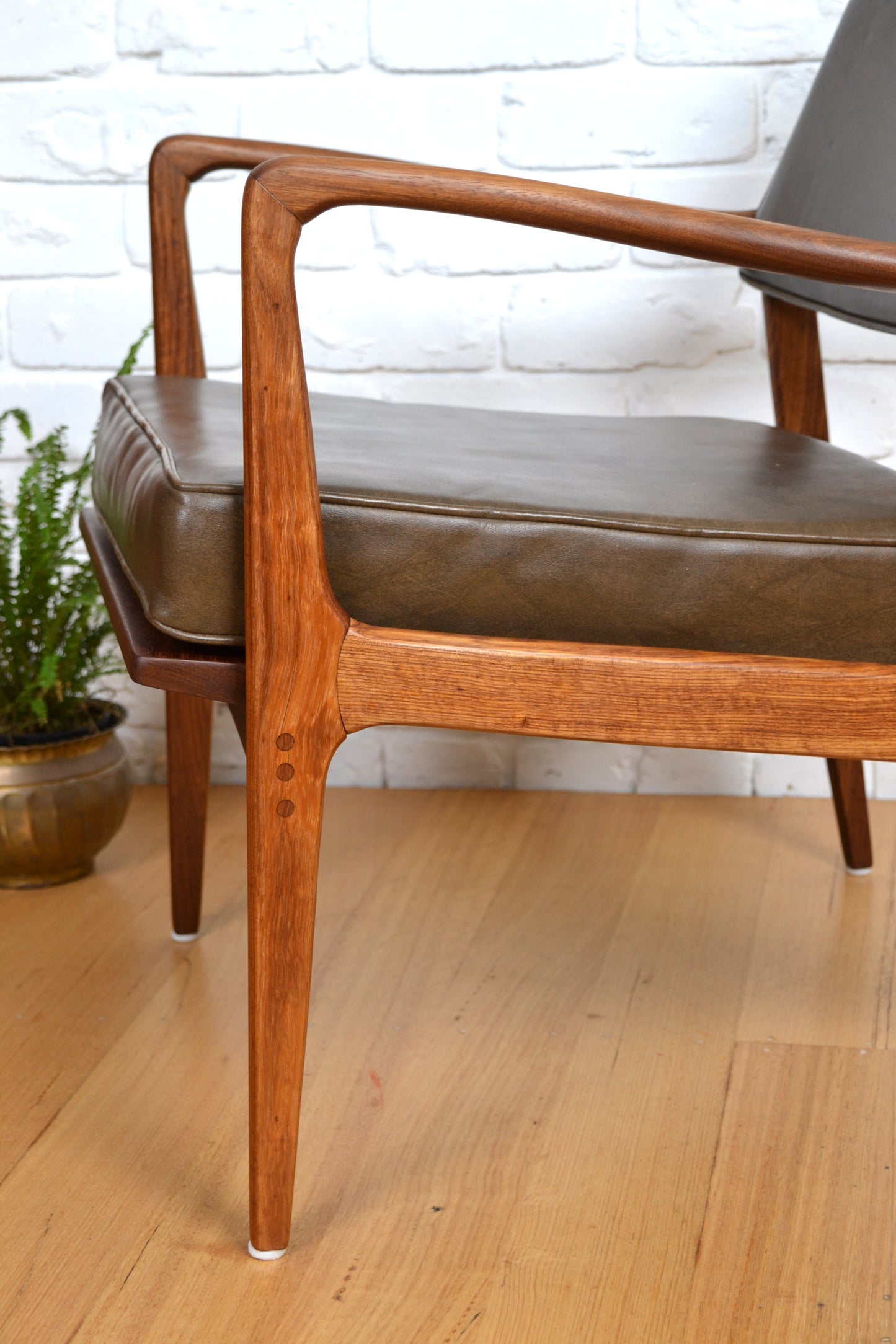 Exceptional- Mid century armchair Blackbean restored