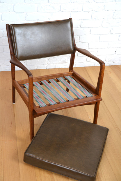 Exceptional- Mid century armchair Blackbean restored