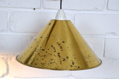 Vintage articulated wall light with brass shade (pair available)