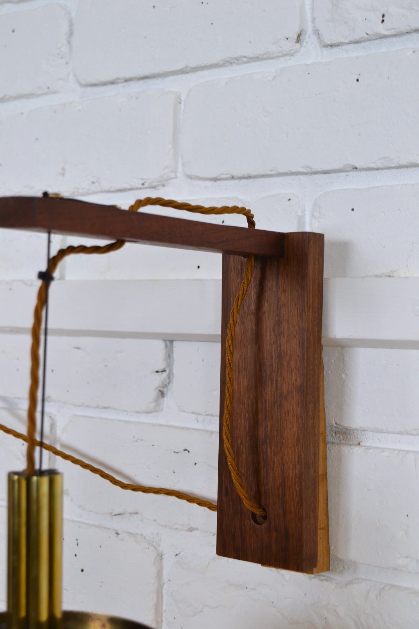 Mid century Gothic revival Church architectural brass wall light
