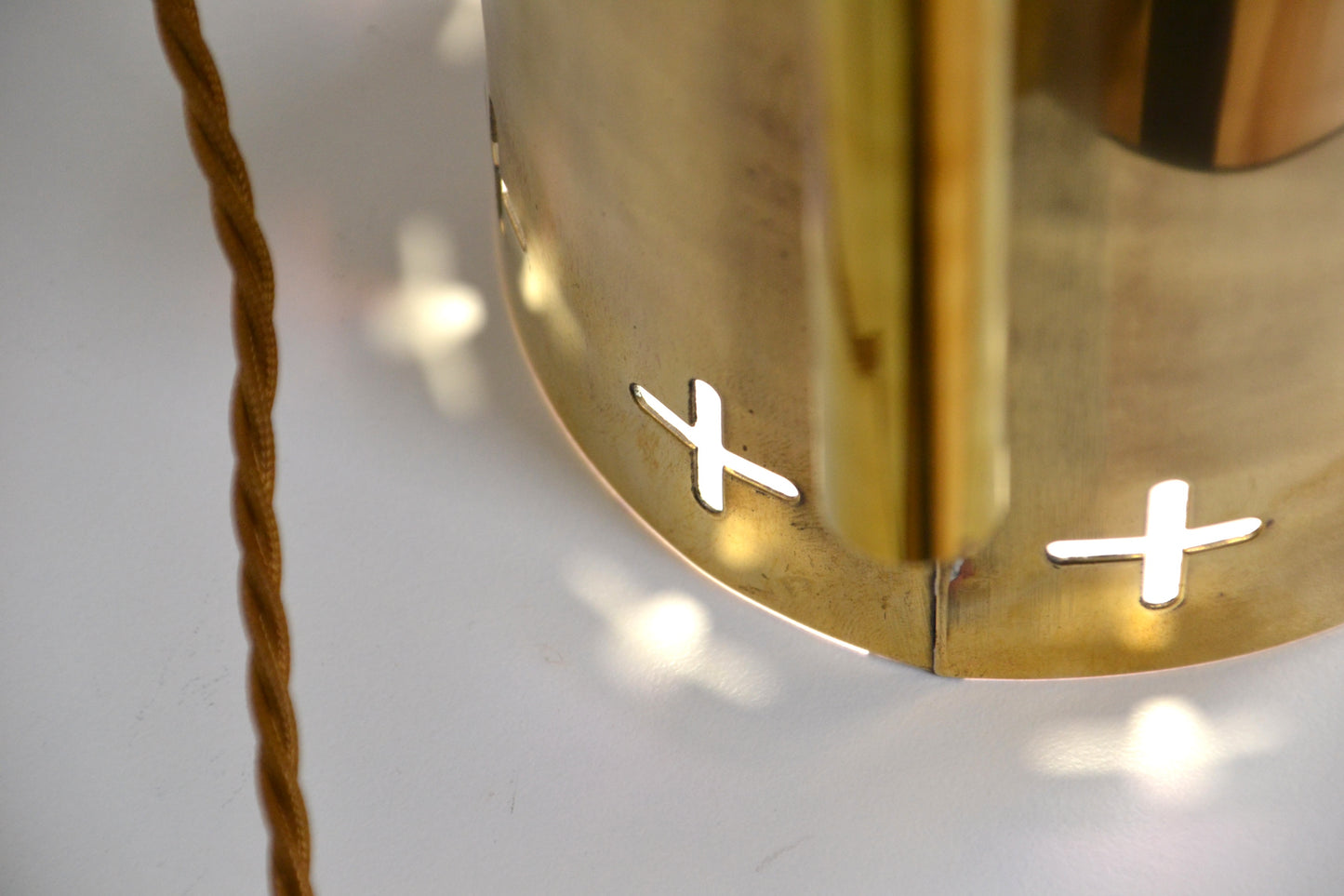 Mid century Gothic revival Church architectural brass wall light