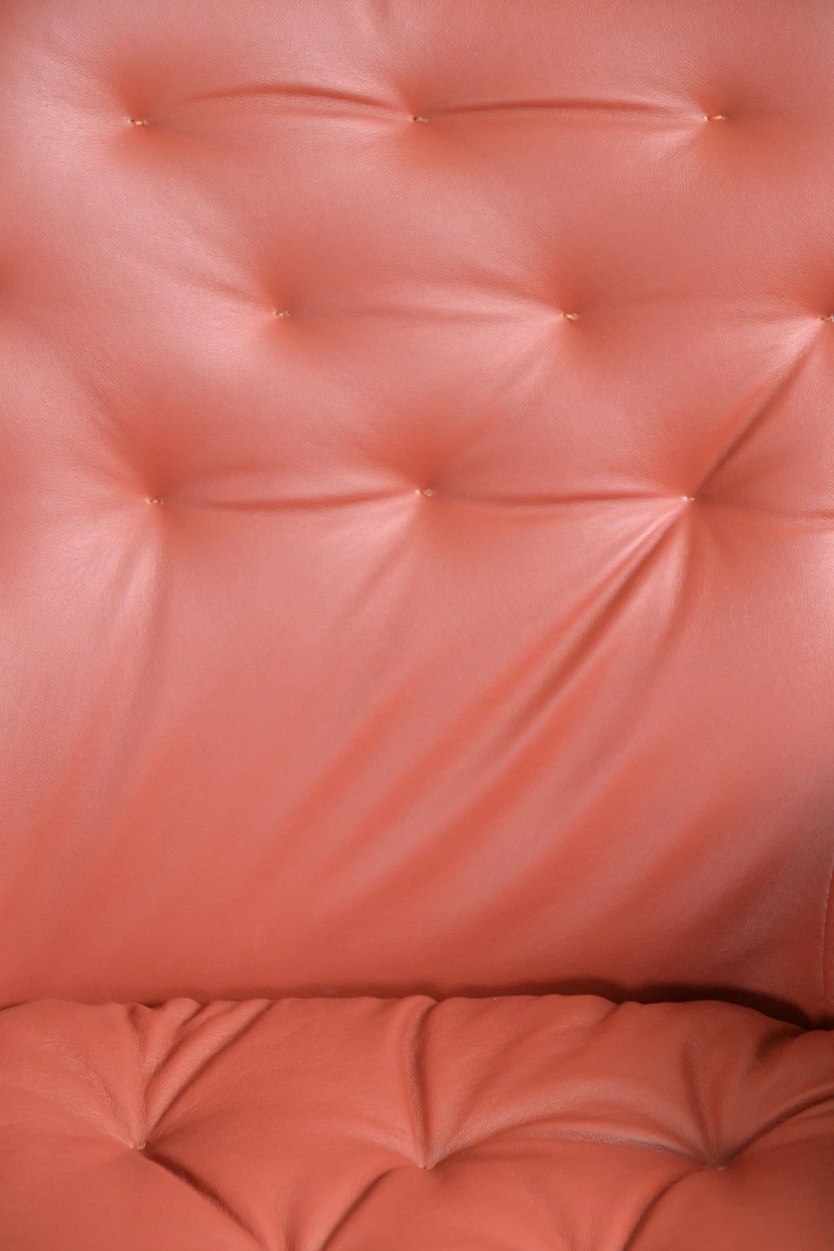 Vintage Swedish Tan leather modernist 'Mirja' Armchair- Bruno mathsson for DUX