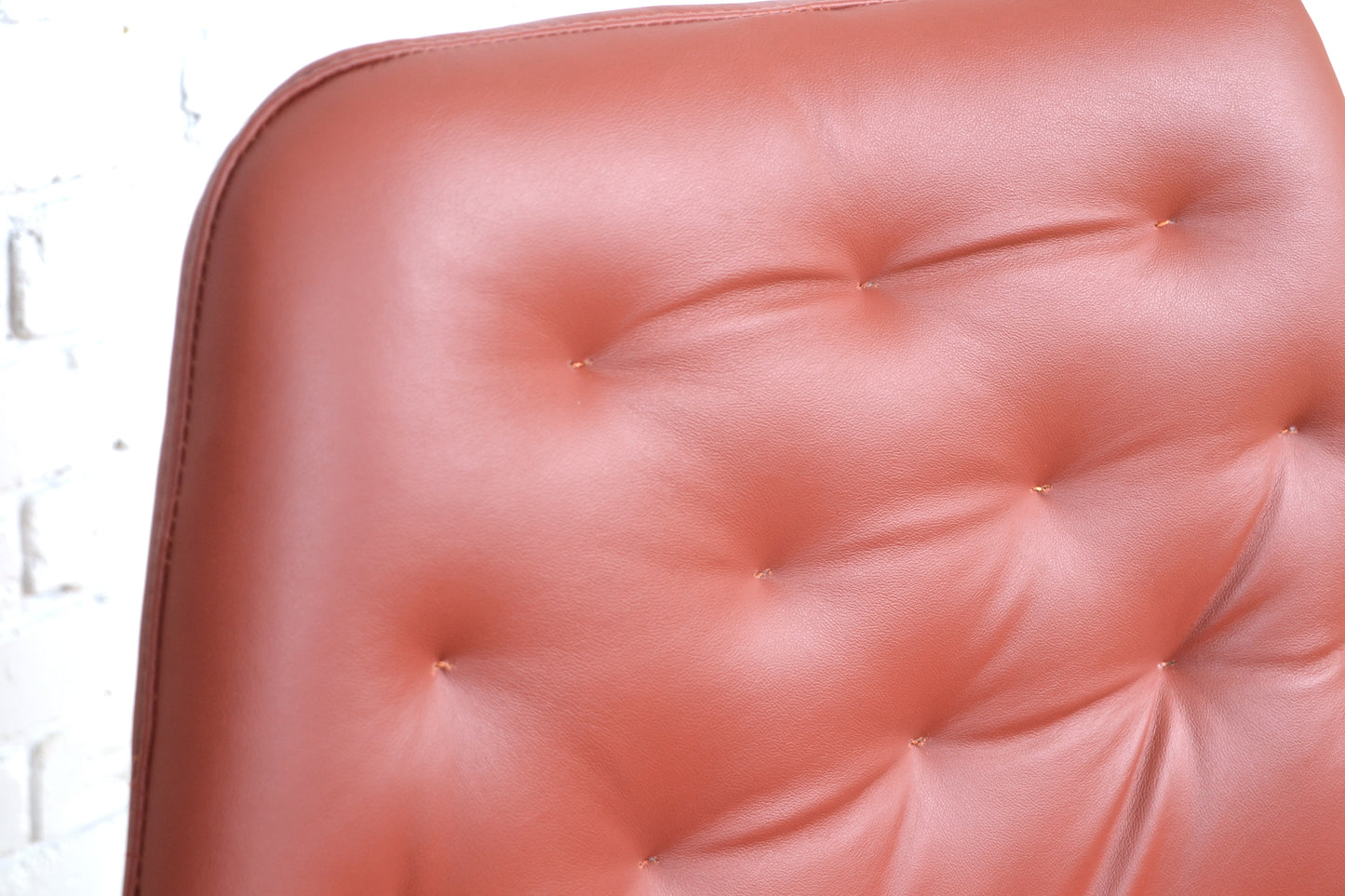 Vintage Swedish Tan leather modernist 'Mirja' Armchair- Bruno mathsson for DUX