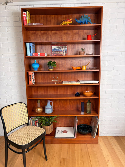 Impressive Mid century home library 7 shelf bookshelf cabinet 2.2 meters